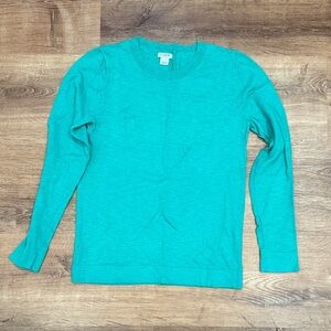 J. Crew Kelly Green Crew Neck Sweater